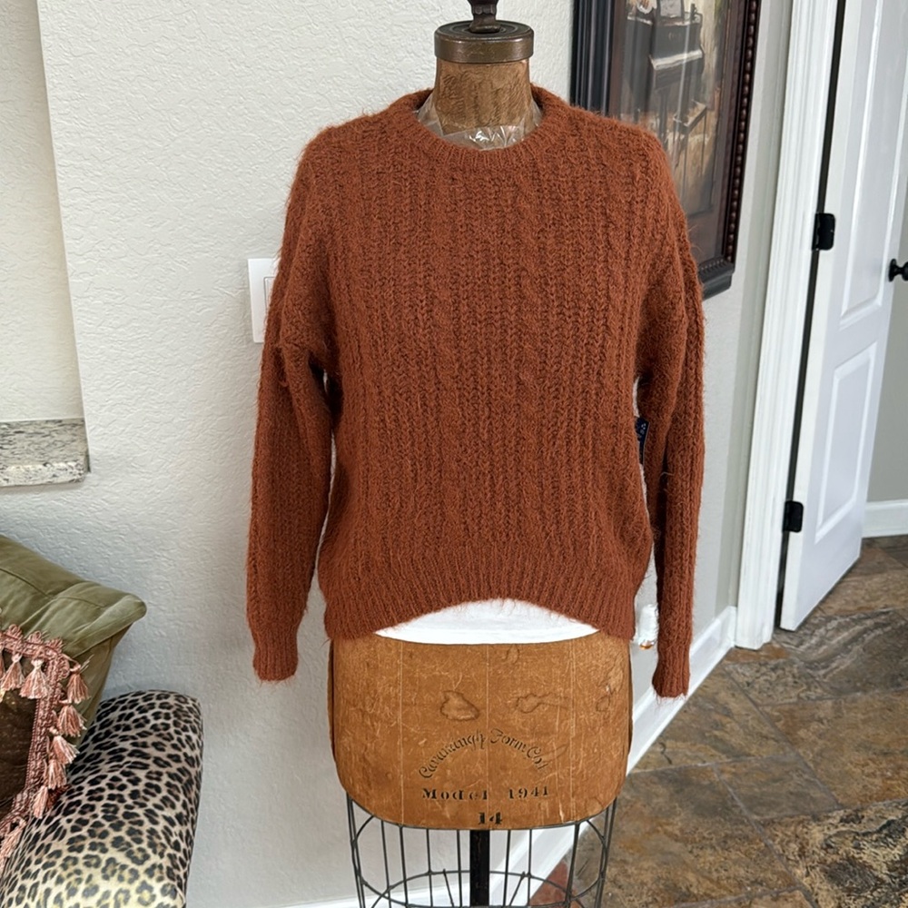 NWT Arizona Jeans Co. Cream Cozy Wool Blend Sweater Size XS